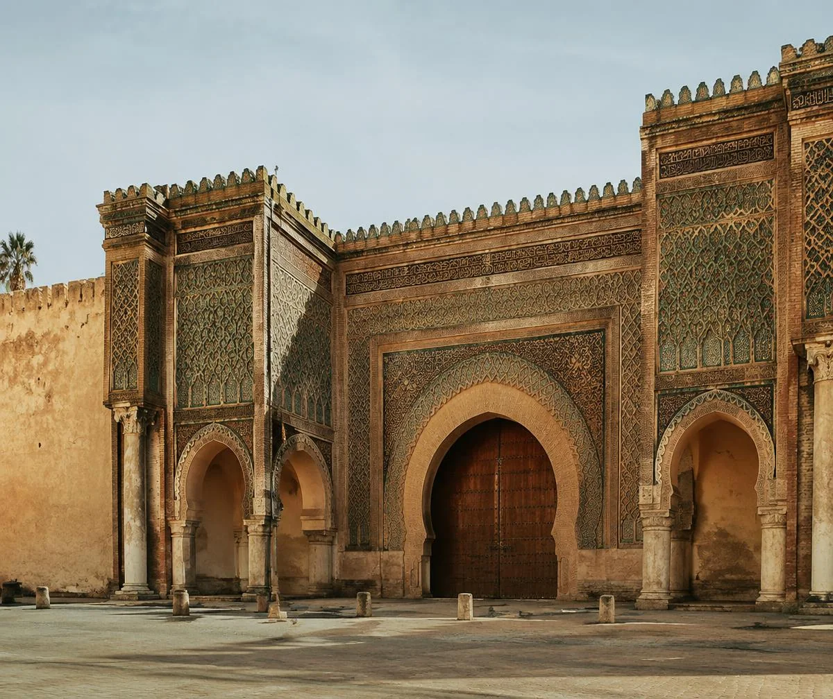 Porta monumentale dell'architettura imperiale di Meknès